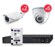 Комплект IP видеонаблюдения для офиса 2