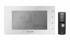 Видеодомофон + Панель вызова (KCV-504 Mirror + AVP-05) Белый