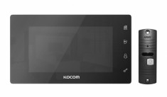 Видеодомофон + Панель вызова (KCV-504 Mirror + AVP-05) Черный