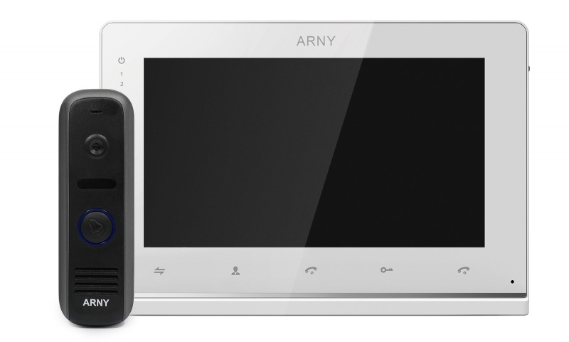 Комплект видеодомофона ARNY AVD-7120 Белый + Черный