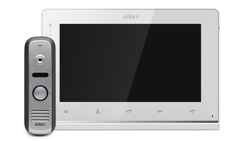 Комплект видеодомофона ARNY AVD-7120 Белый + Серый